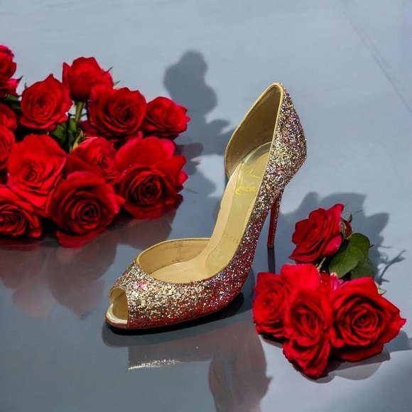 Christian Louboutin Peep Toe Heels - Picture 2 of 9